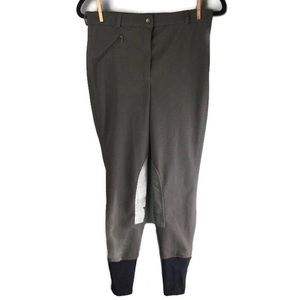 NWT TuffRider Ribb Knee Patch Equestrian Brown Riding Breeches Size 30